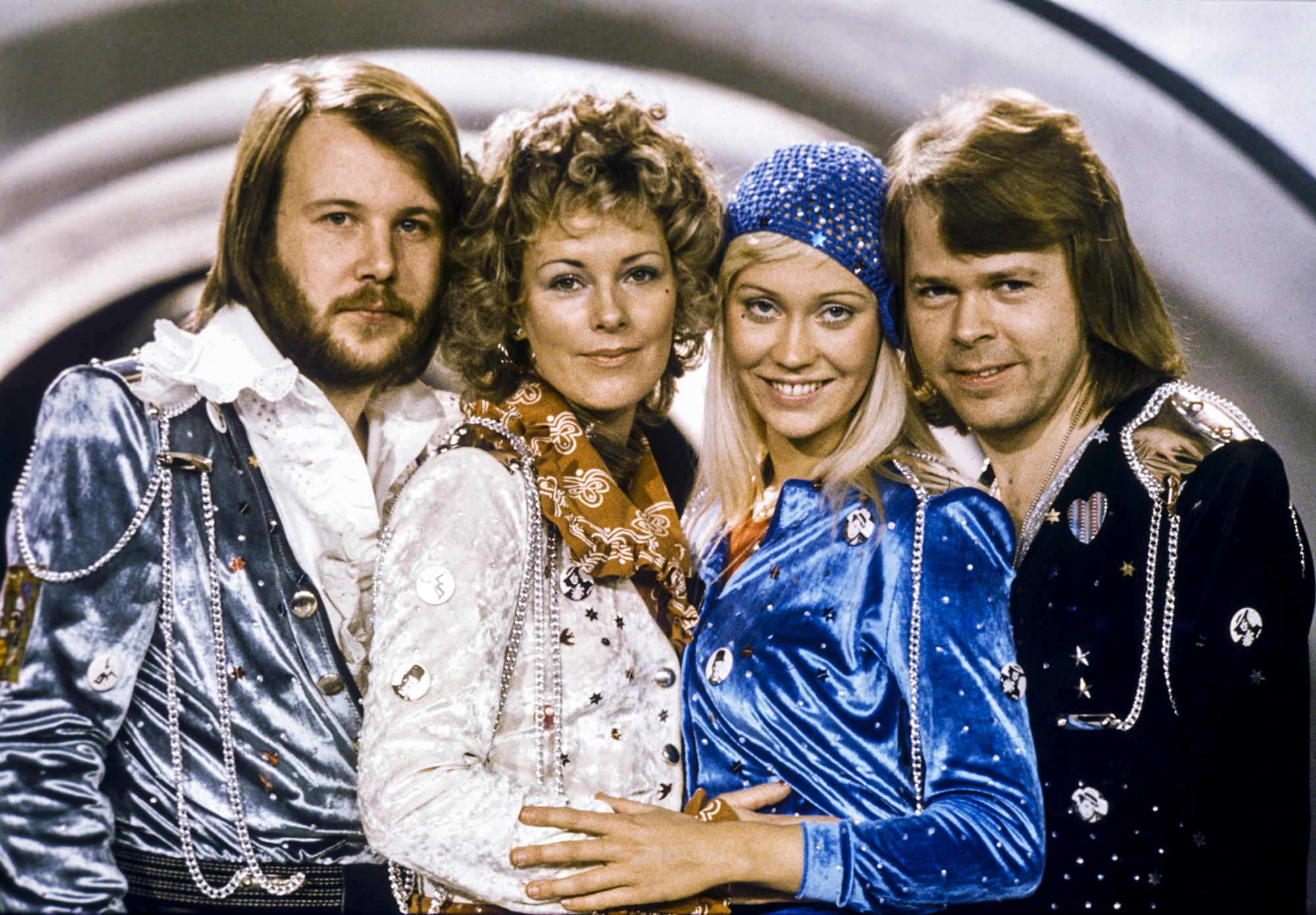 The ABBA members in 1974.
